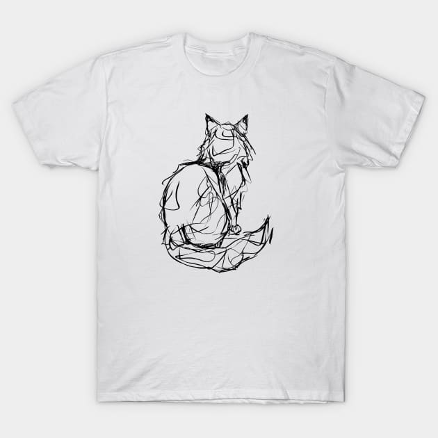 Kitty Gesture T-Shirt by InkedinRed